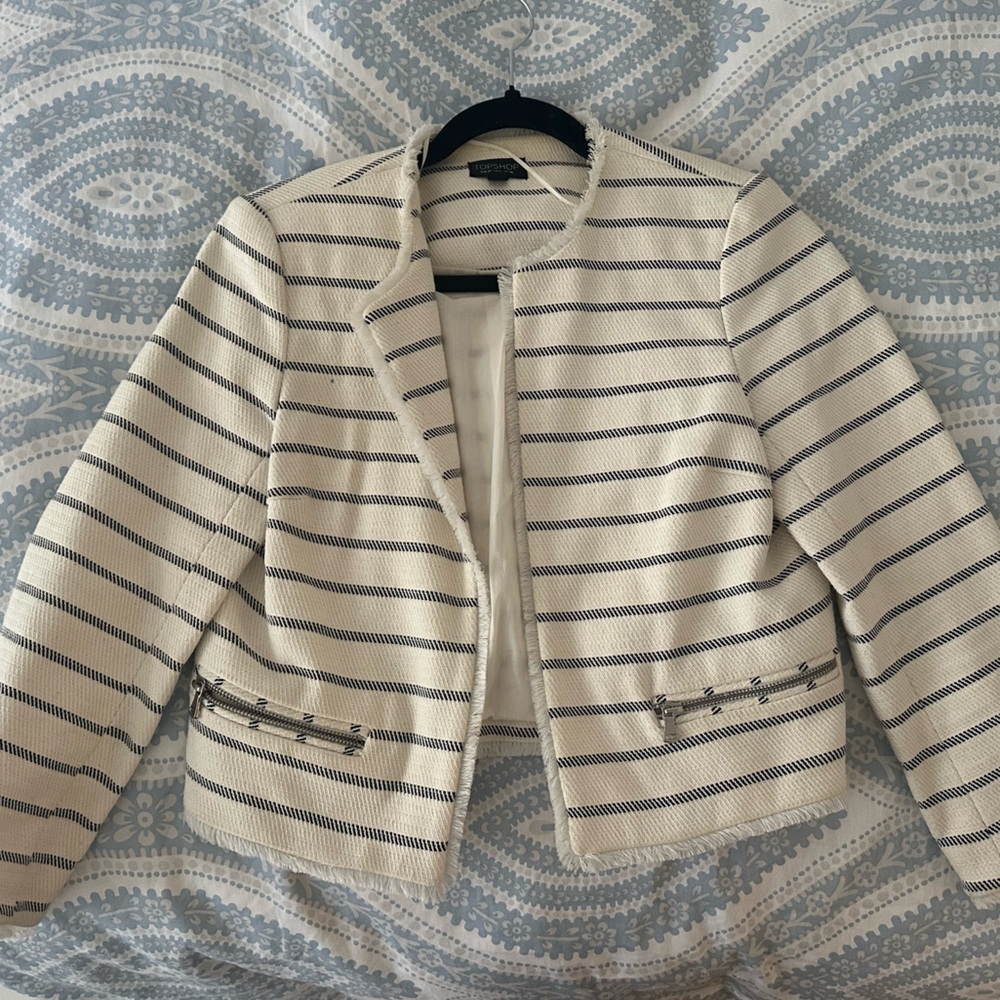 Topshop Chanel style jacket size 6